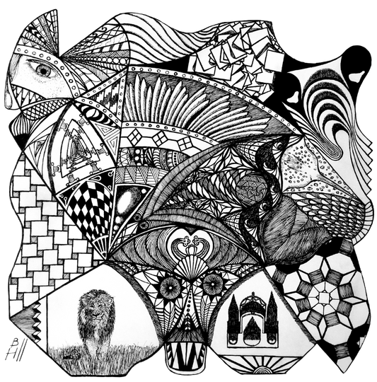 Squares and Strange Places (Print)
