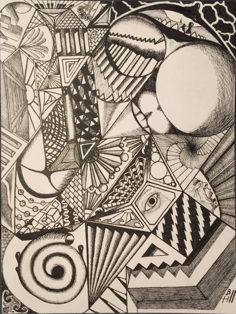 Perspectives. Micron Pens on Strathmore 300 Series Bristol Smooth Paper. 8